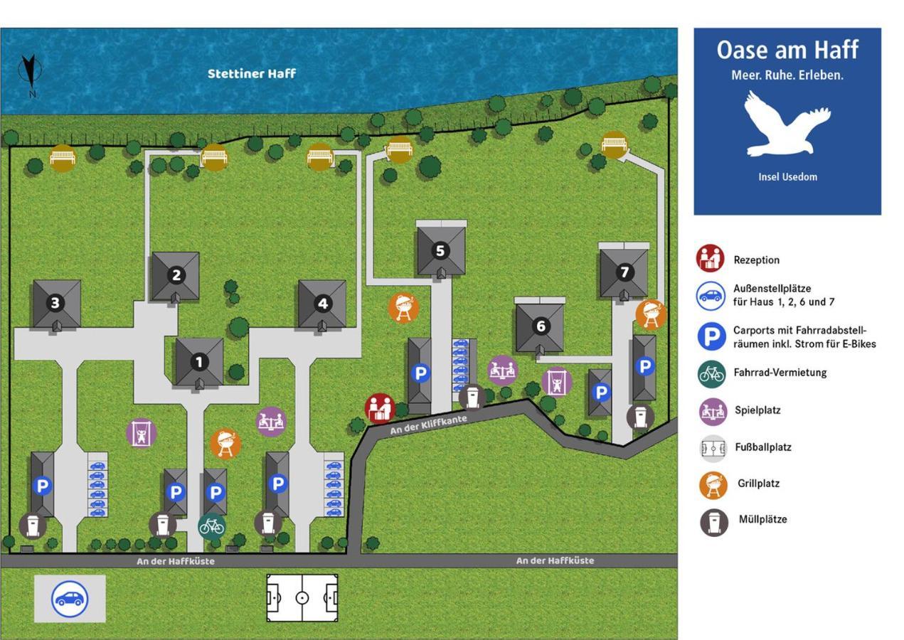 Appartement "Diamant" Mit Penthouseflair - Oase Am Haff Garz  المظهر الخارجي الصورة
